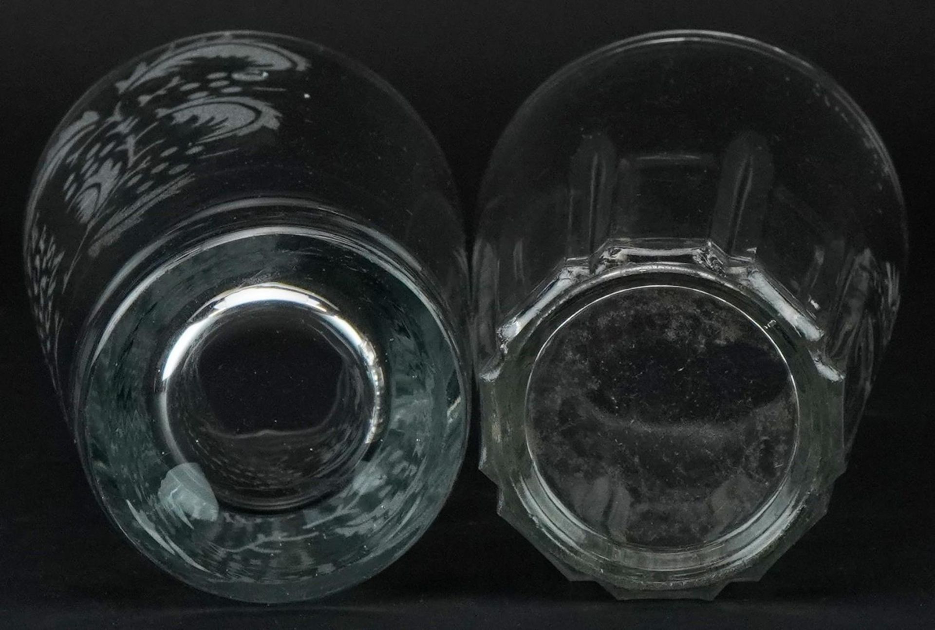 Two commemorative glass beakers including a Edward VII example, 12cm high - Image 3 of 3
