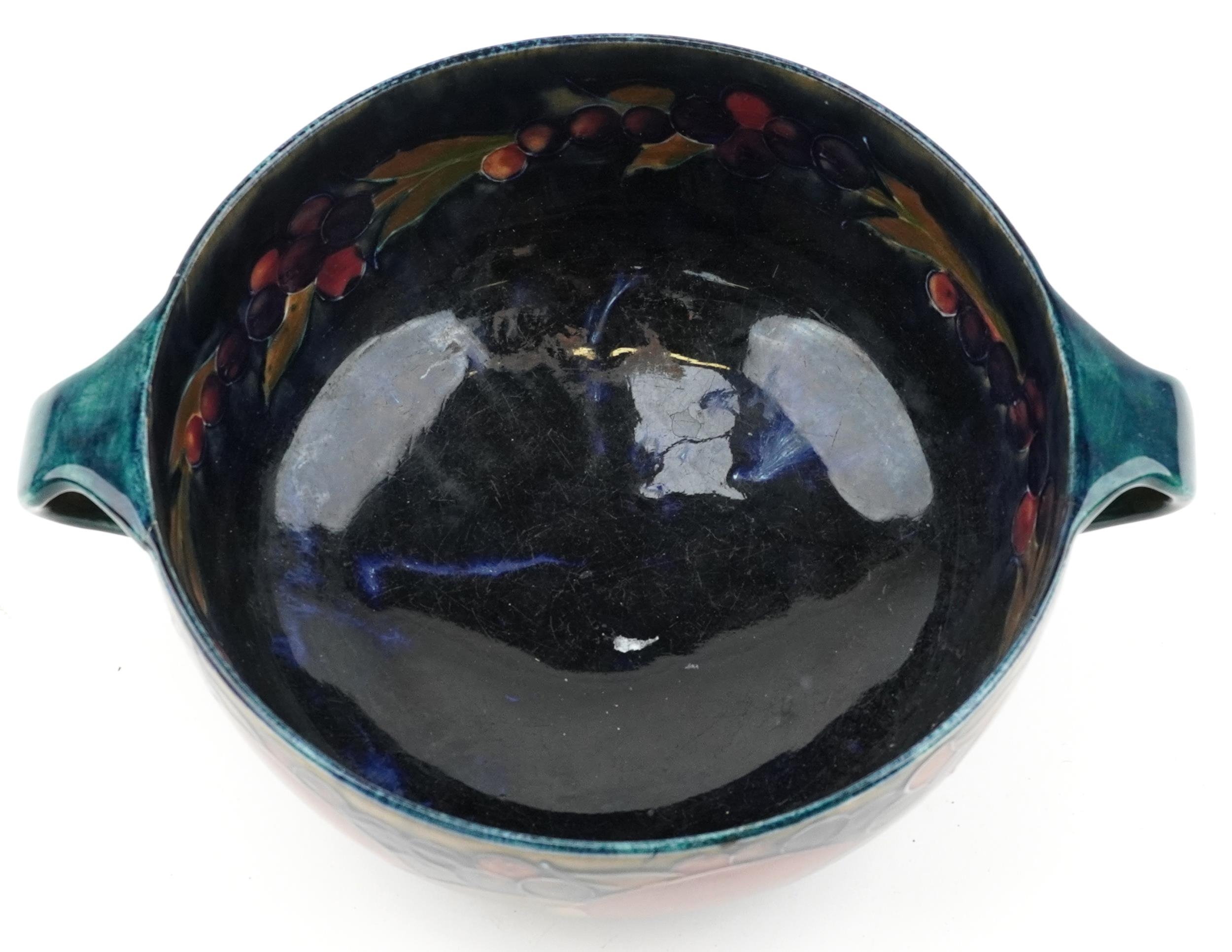 Moorcroft Pomegranate pattern fruit bowl, 28cm in diameter - Image 3 of 5