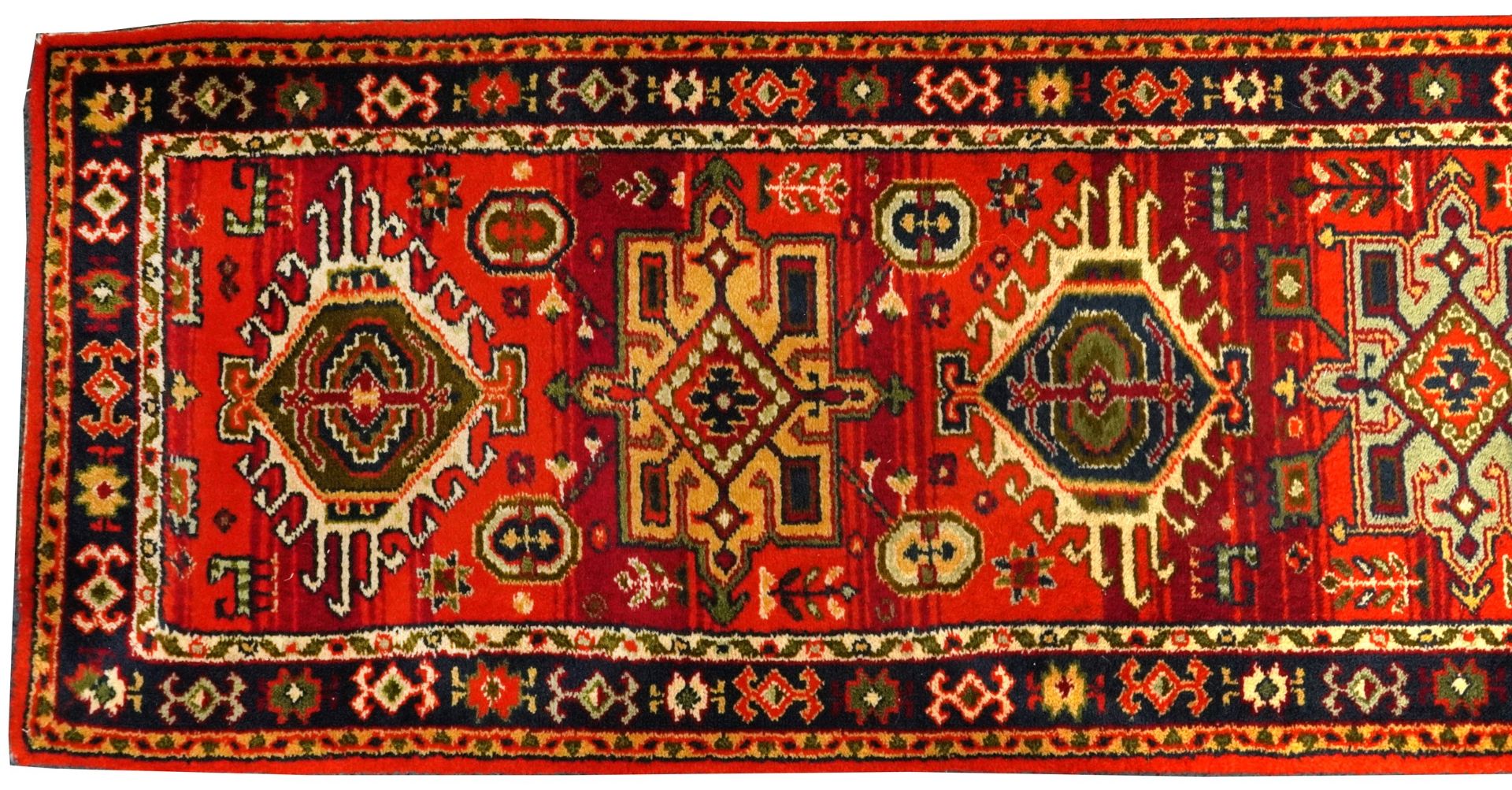Rectangular Turkish carpet runner having and all over floral design 385cm x 69cm - Bild 2 aus 5