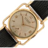 Witnauer 10K gold plated automatic wristwatch having silvered and subsidiary dials with Arabic