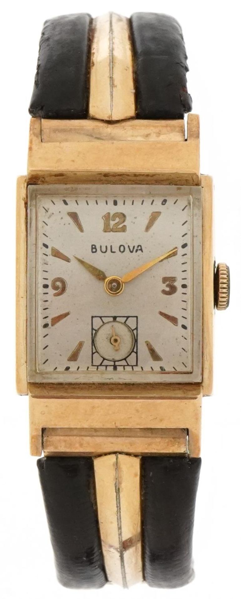Bulova, ladies 10K gold filled manual wind wristwatch having silvered and subsidiary dials with - Bild 2 aus 7