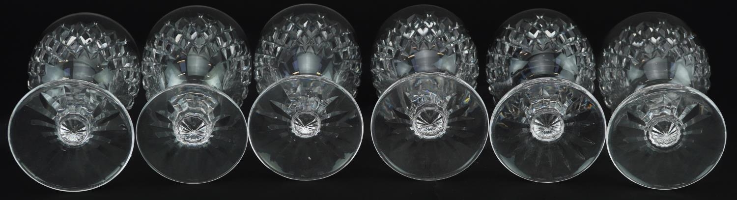 Set of six Waterford Crystal Boyne pattern glasses, each 12cm high - Bild 3 aus 4