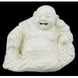 Chinese pottery laughing Buddha, 11cm high