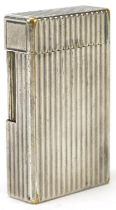 S T Dupont, French silver plated pocket lighter, serial number 8111DK, 5.5cm high