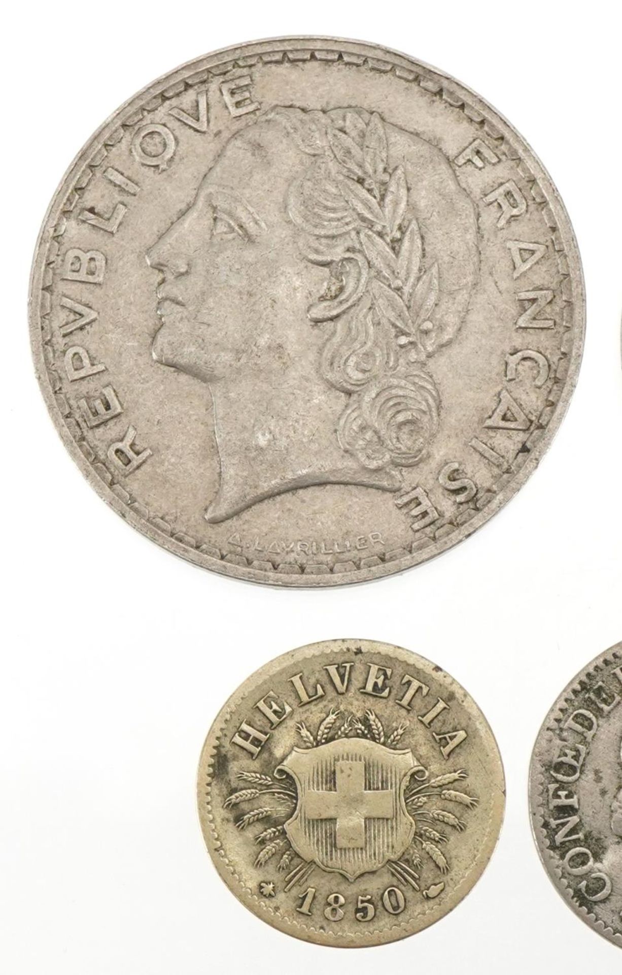 Coinage including France and Switzerland, some silver - Bild 2 aus 6