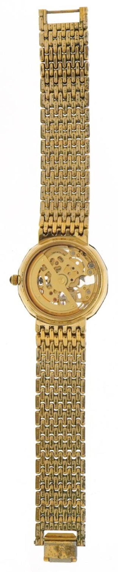 Rotary, gentlemen's gold plated automatic wristwatch having skeleton dial with Roman numerals, - Bild 3 aus 5