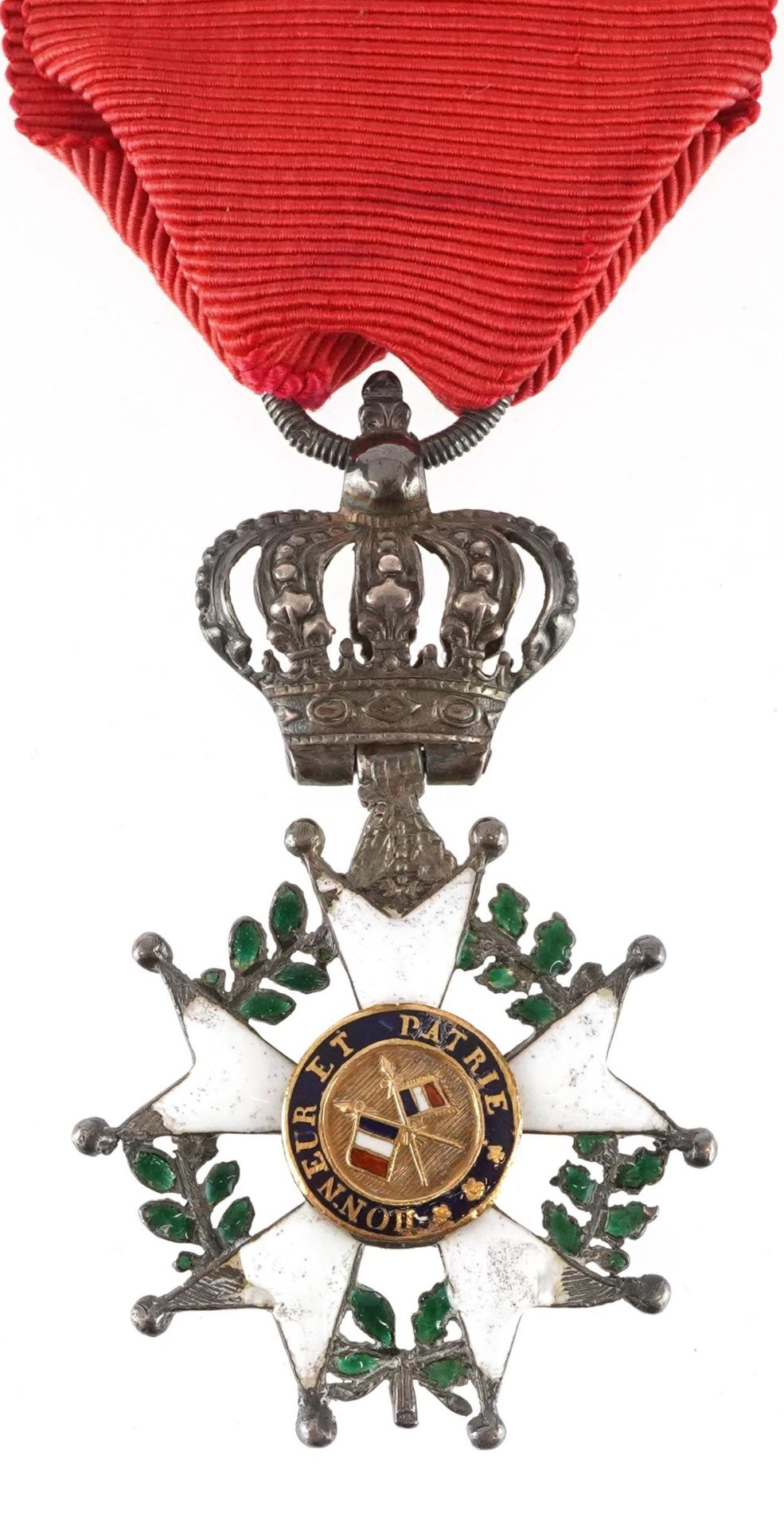 French Legion D'Honneur white enamel medal