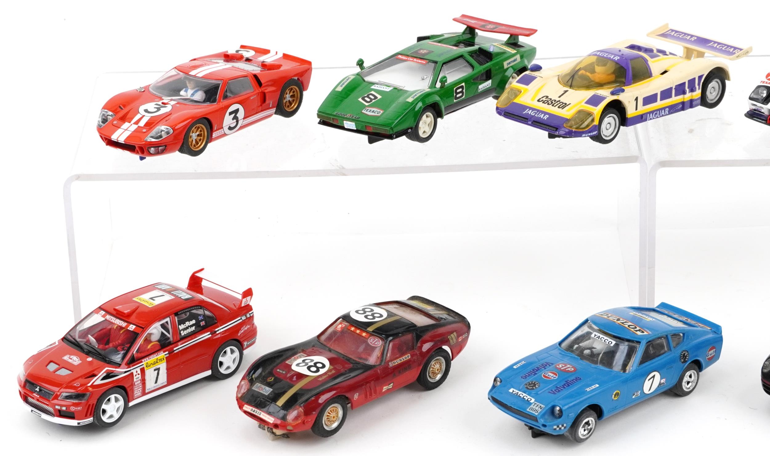 Ten vintage and later slot cars including Scalextric, Hornby and Carrera Evolution - Image 2 of 3