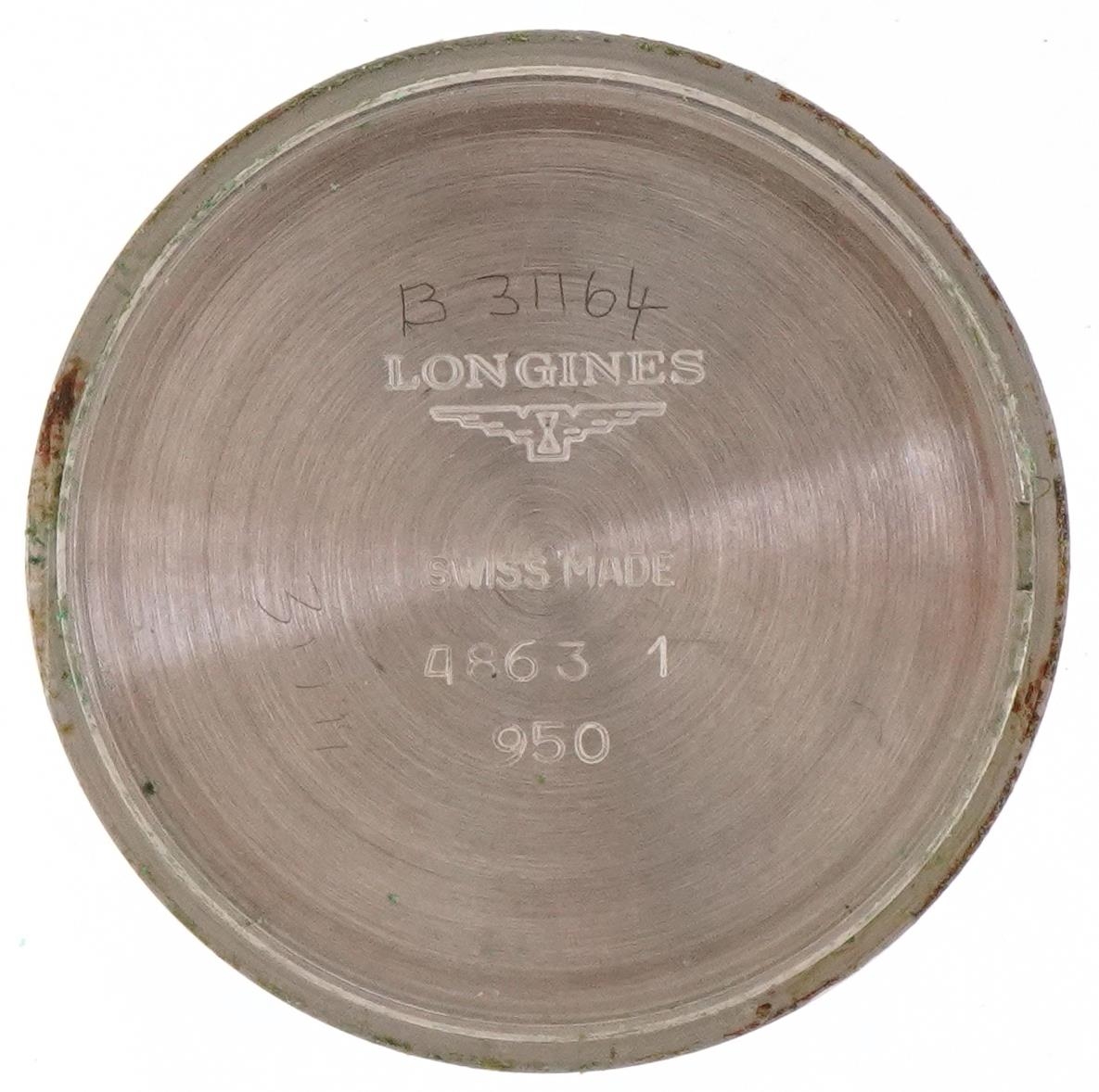 Longines, gentlemen's gold plated quartz wristwatch having champagne dial with date aperture and - Image 6 of 8