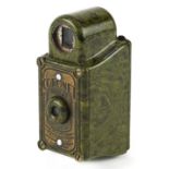 Green Coronet Midget camera, 6cm high