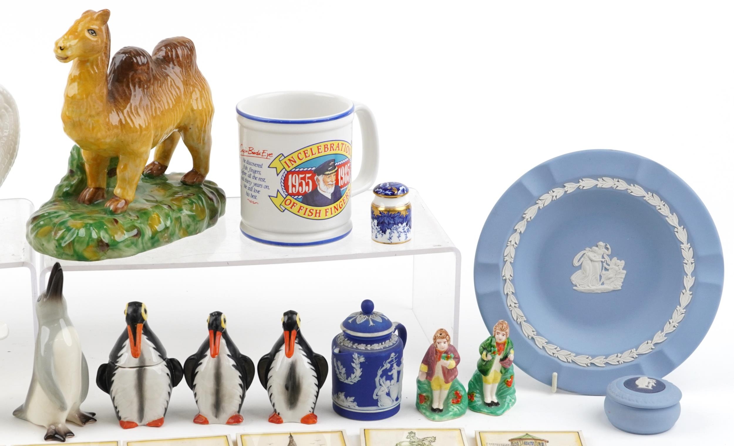 Victorian and later china including Staffordshire style camel, Wedgwood plate, Minton cup and - Image 3 of 5