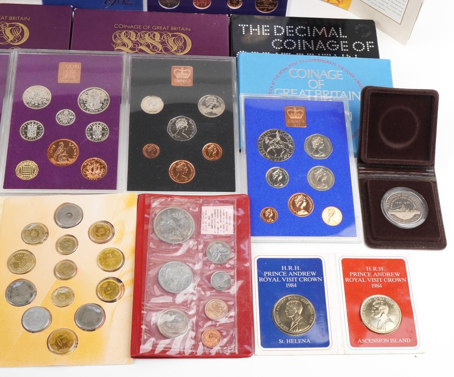 British and Channel Island coinage including Falklands Islands Liberation set, Proof Coinage of - Bild 7 aus 7