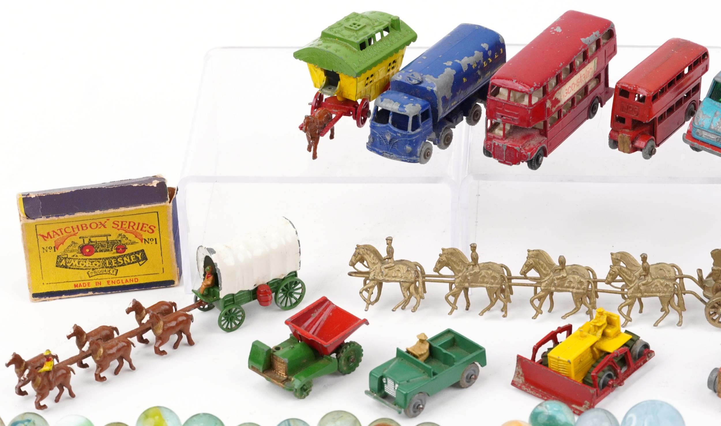 Vintage and later toys including Chinese Canton mother of pearl gaming counters, Lesney diecast - Image 2 of 5