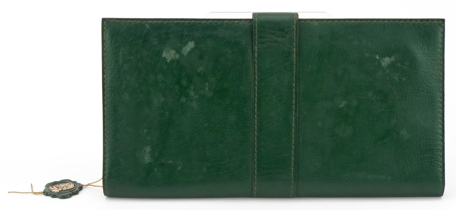 Rolex Cellini green leather wristwatch case with box and paperwork - Image 5 of 6