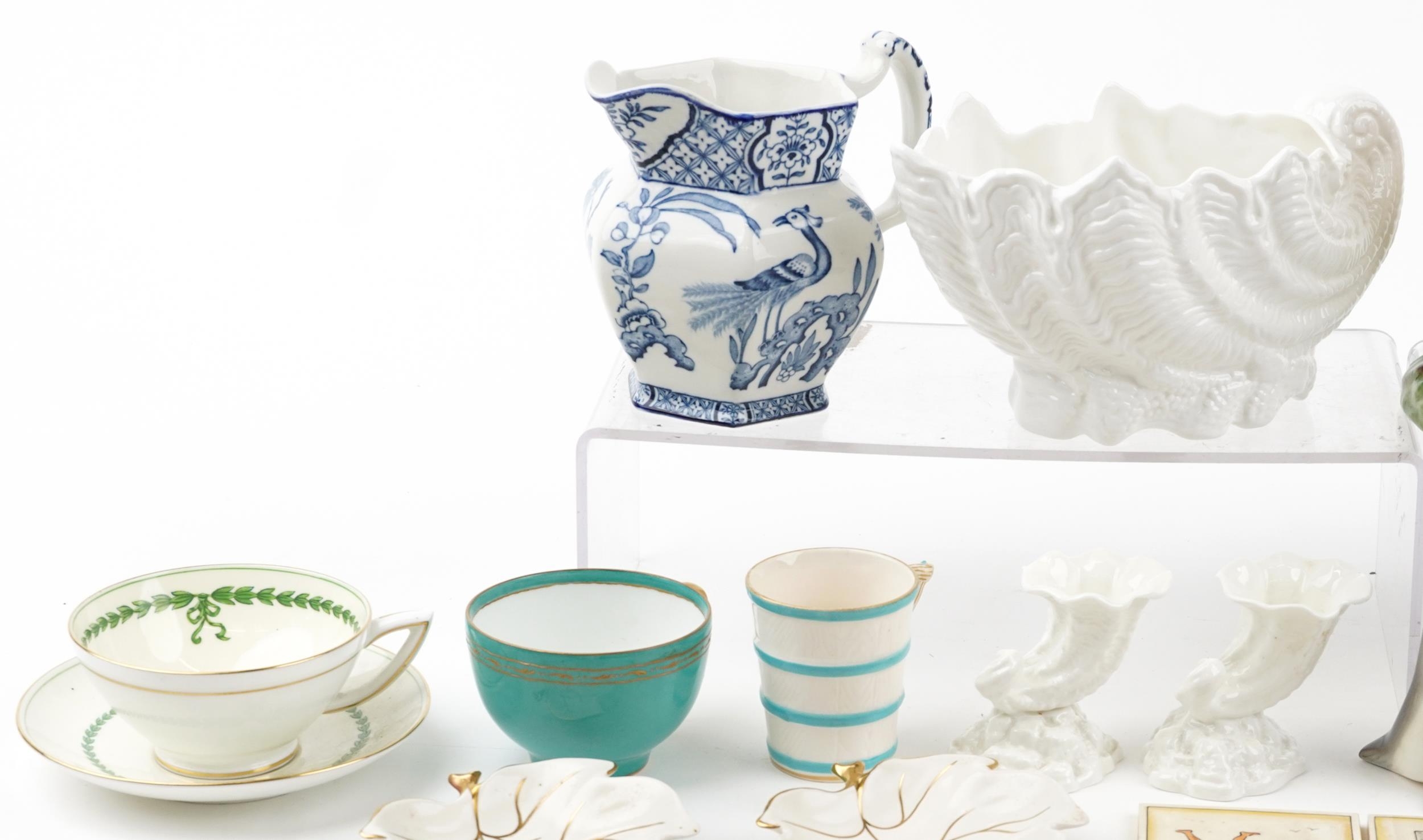 Victorian and later china including Staffordshire style camel, Wedgwood plate, Minton cup and - Image 2 of 5