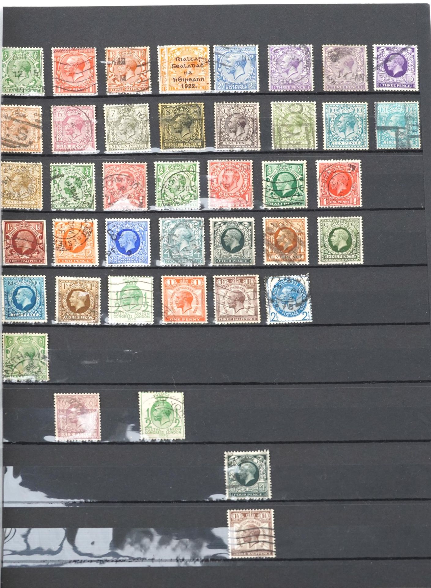 Stock book album of stamps with Victorian Penny Reds, Two Penny Blues, Penny Blacks and later - Bild 3 aus 10