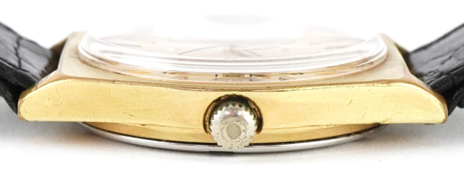 Omega, gentlemen's Omega manual wind wristwatch having gilt dial with date aperture, the movement - Image 6 of 6