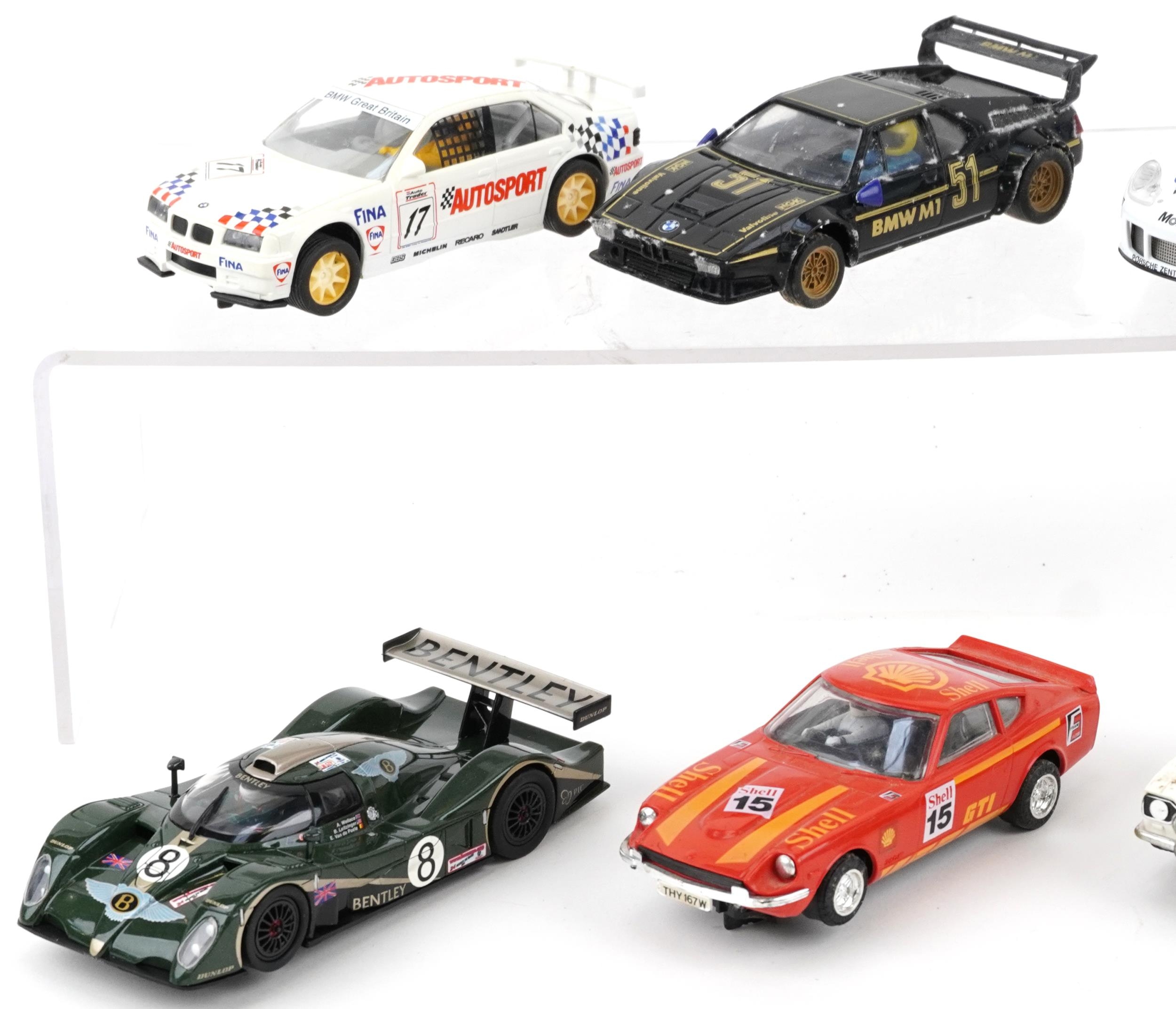 Ten vintage and later slot cars including Scalextric, Carrera Evolution and Hornby - Image 2 of 3