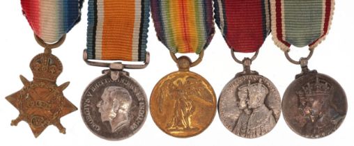 British military World War I military dress medals including 1914-15 Star