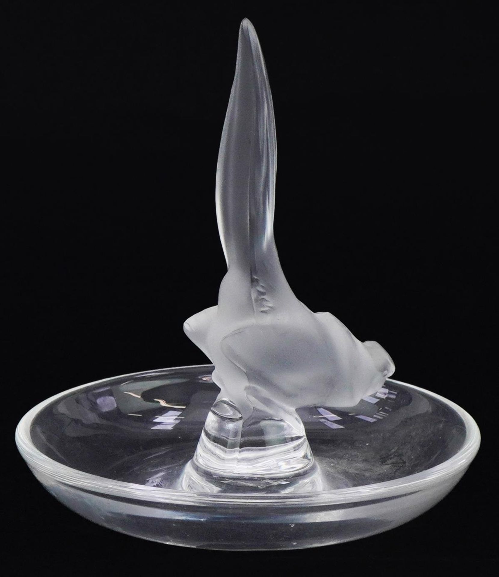 Lalique frosted glass pheasant pin dish, 10cm high - Bild 2 aus 4