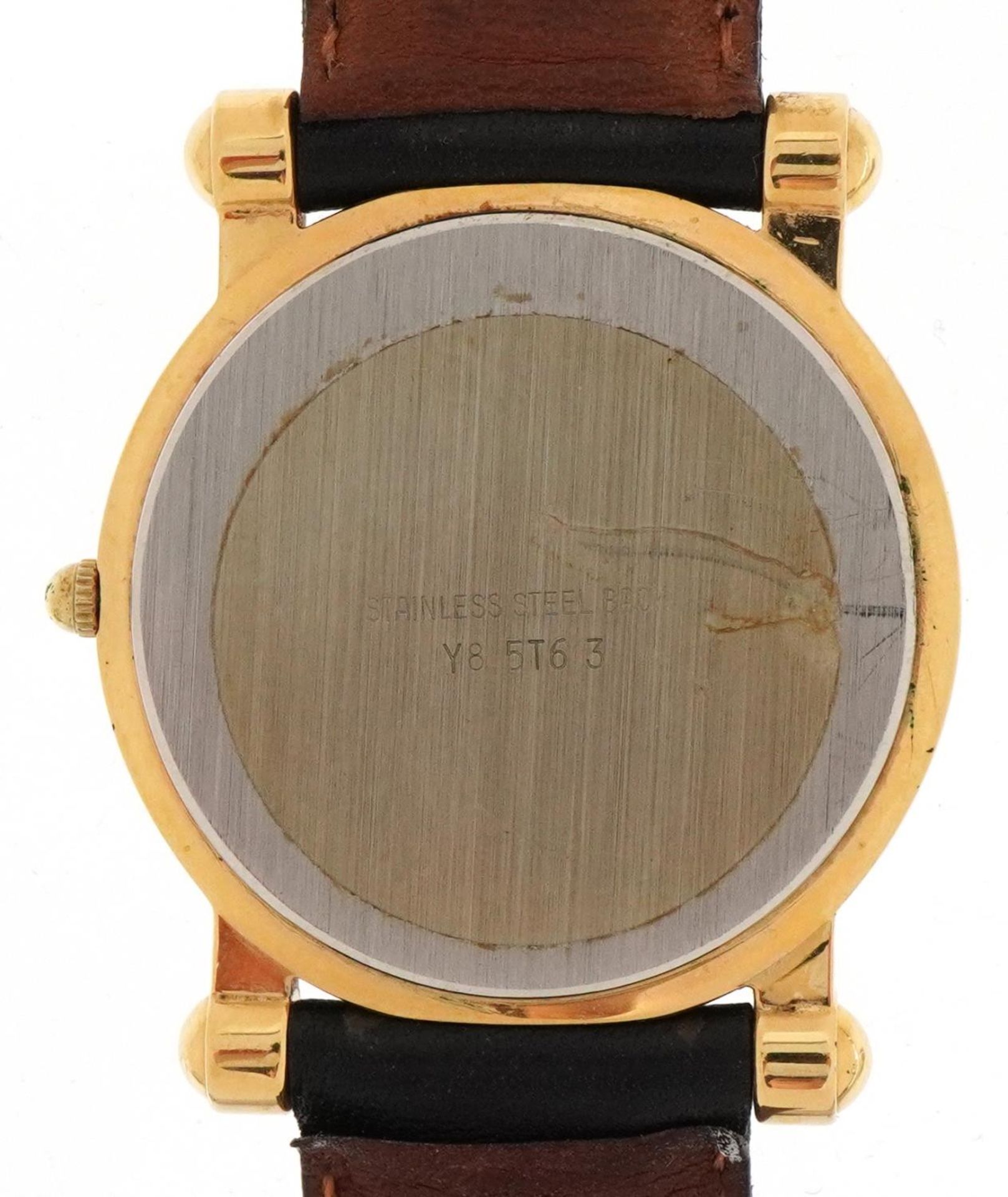 Yema, gentlemen's quartz wristwatch having subsidiary dial with Arabic numerals and date aperture, - Image 3 of 5