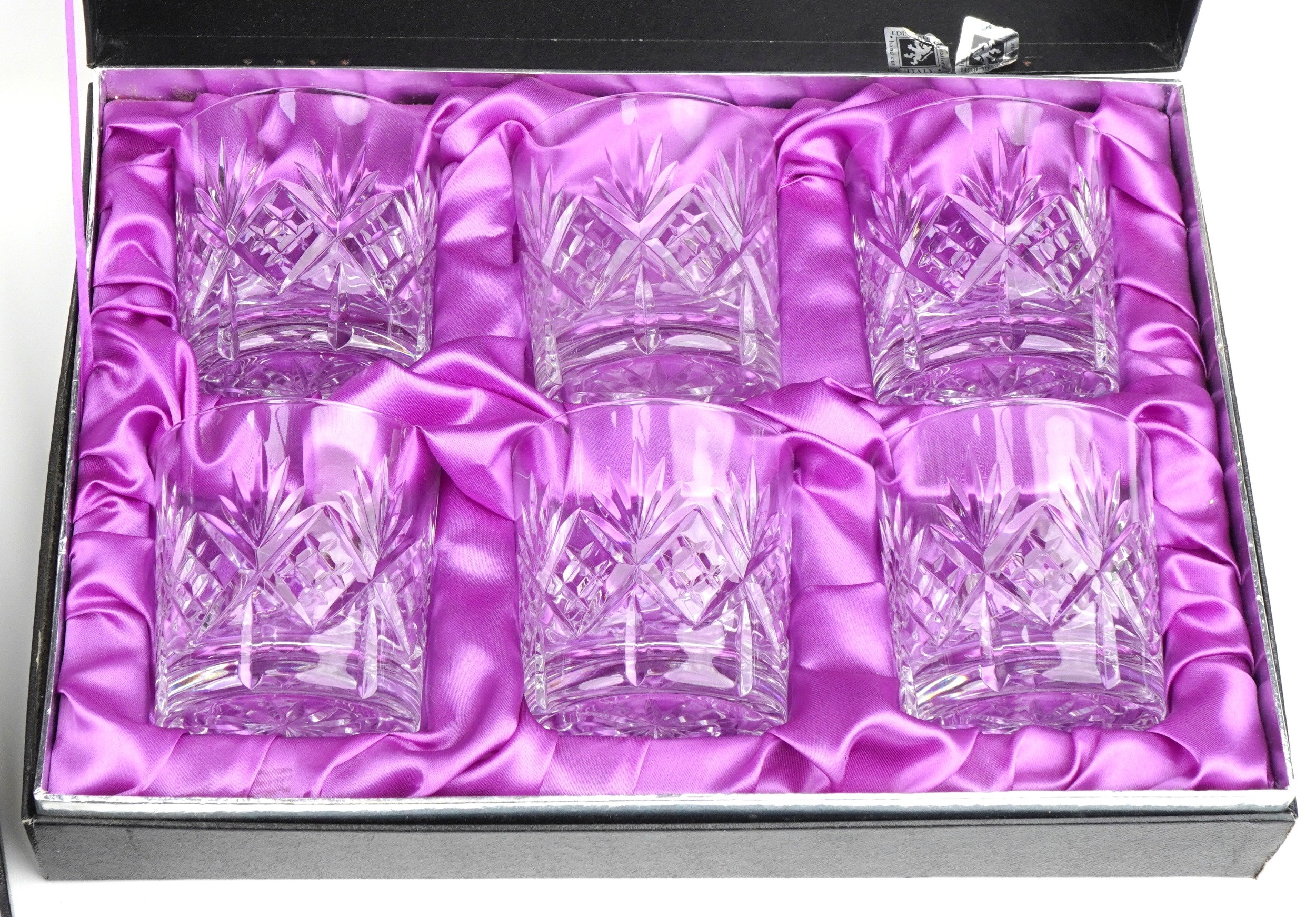 Edinburgh Crystal glassware boxed sets including set of six tumblers and set of six sherry glasses - Bild 3 aus 7