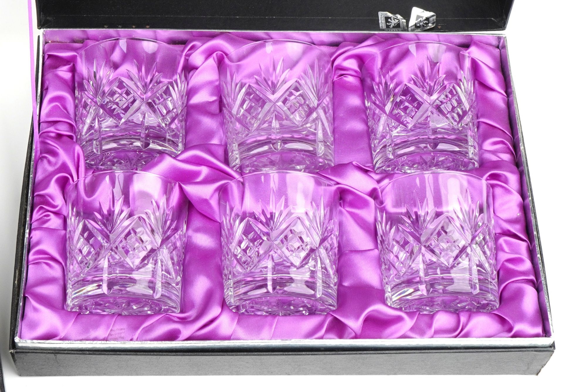 Edinburgh Crystal glassware boxed sets including set of six tumblers and set of six sherry glasses - Image 3 of 7
