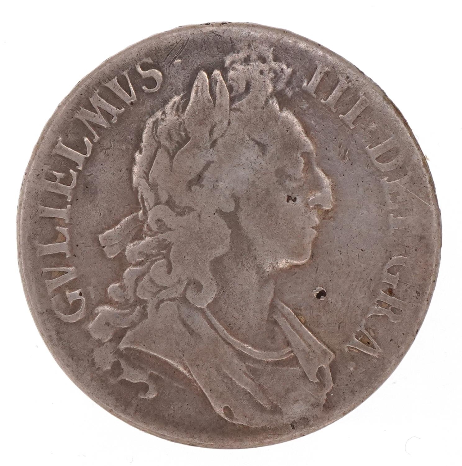 William III 1695 silver crown dated 1695