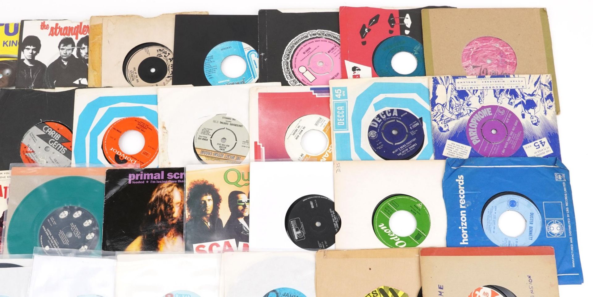 45rpm records including Scandal, The Beatles and David Bowie - Image 3 of 5