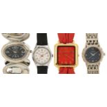 Four ladies quartz wristwatches including Joan Rivers, Pulsar and Omaki