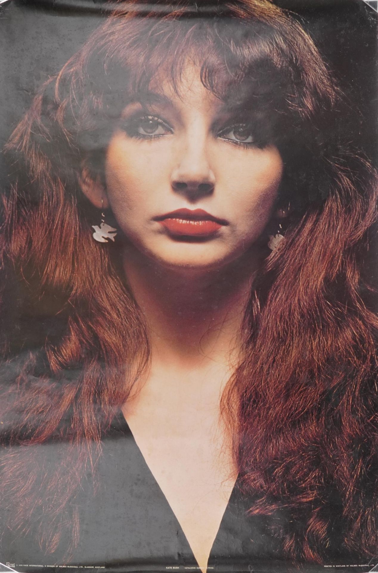 Kate Bush memorabilia comprising three posters, one framed and vintage badges, the largest 95cm x - Image 6 of 14