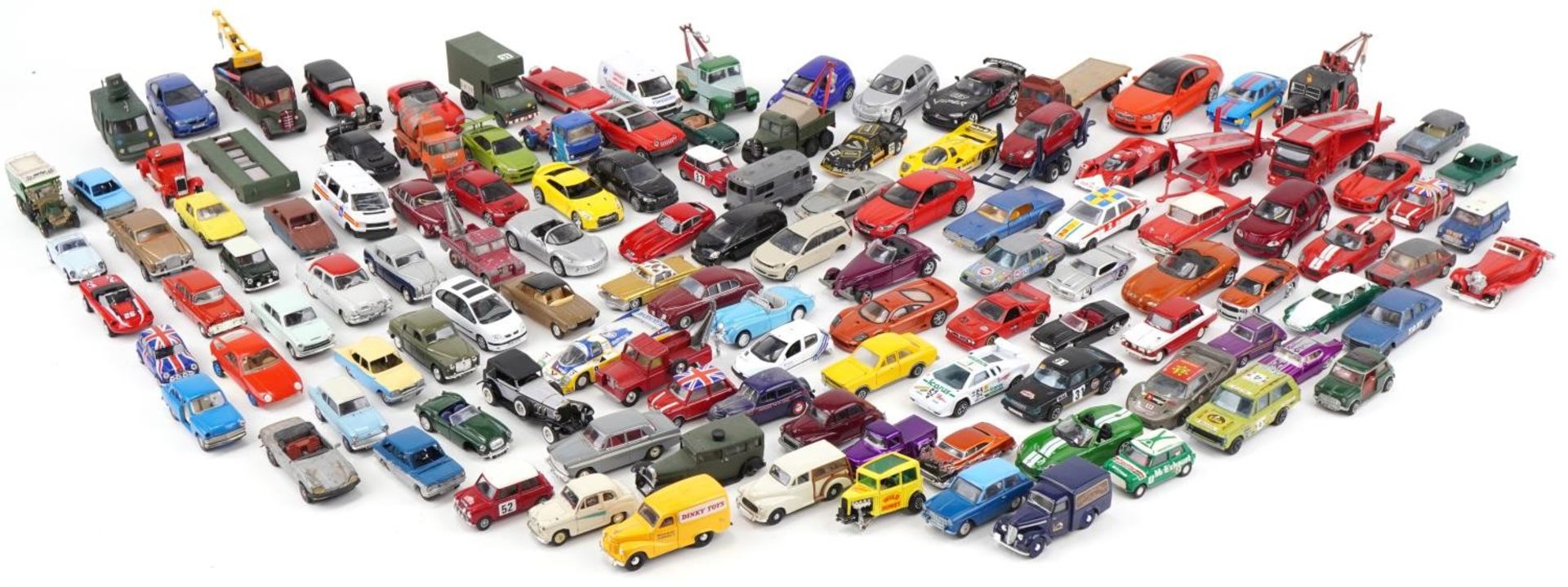 Large collection of vintage and later collector's vehicles, predominantly diecast, including