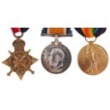 British military World War I medals awarded to CPL G.J.VAUGHAN. RE