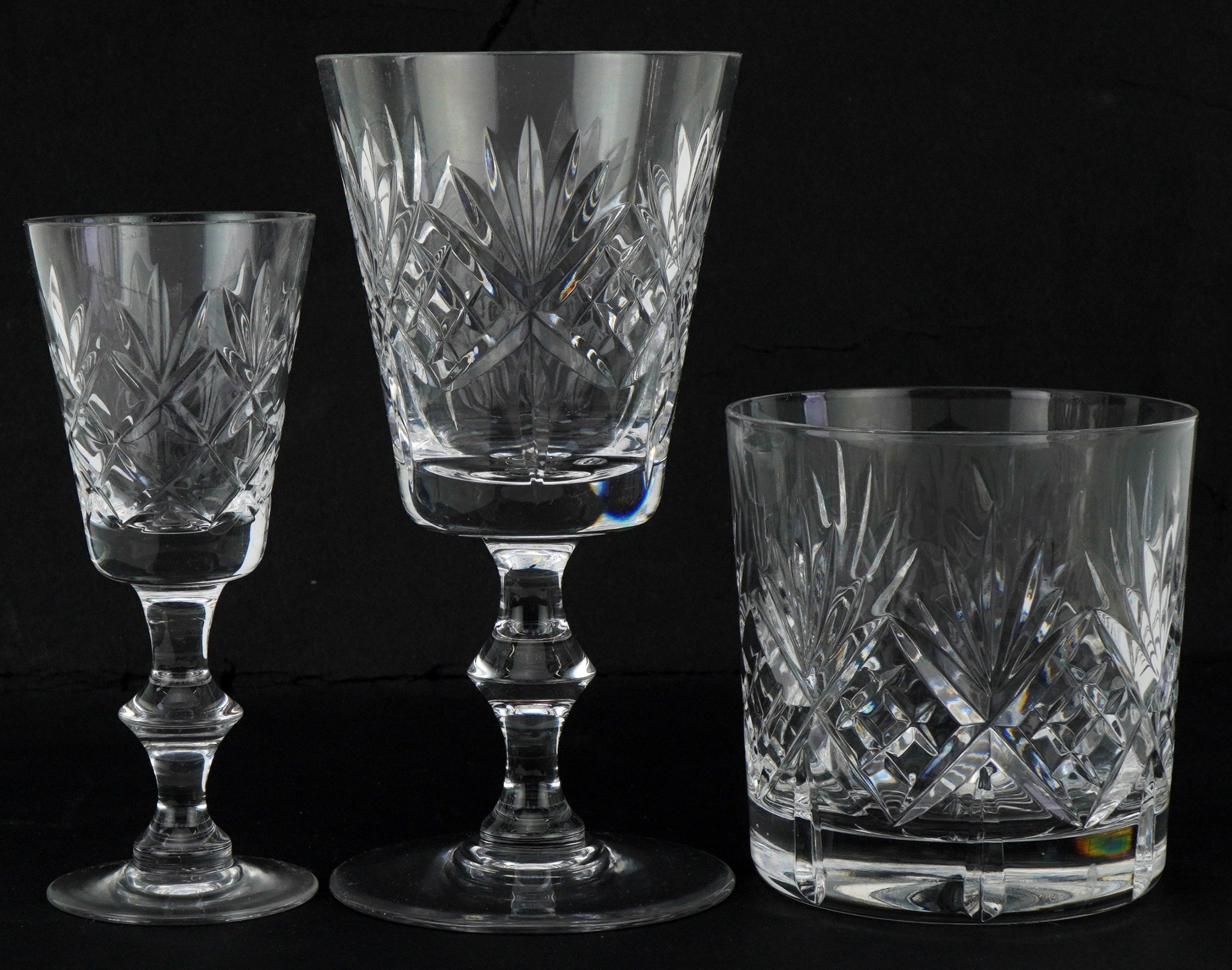 Edinburgh Crystal glassware boxed sets including set of six tumblers and set of six sherry glasses - Bild 4 aus 7