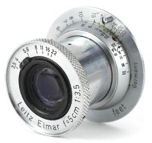 Leitz Elmar F=5cm 1:3.5, 4.5cm in diameter