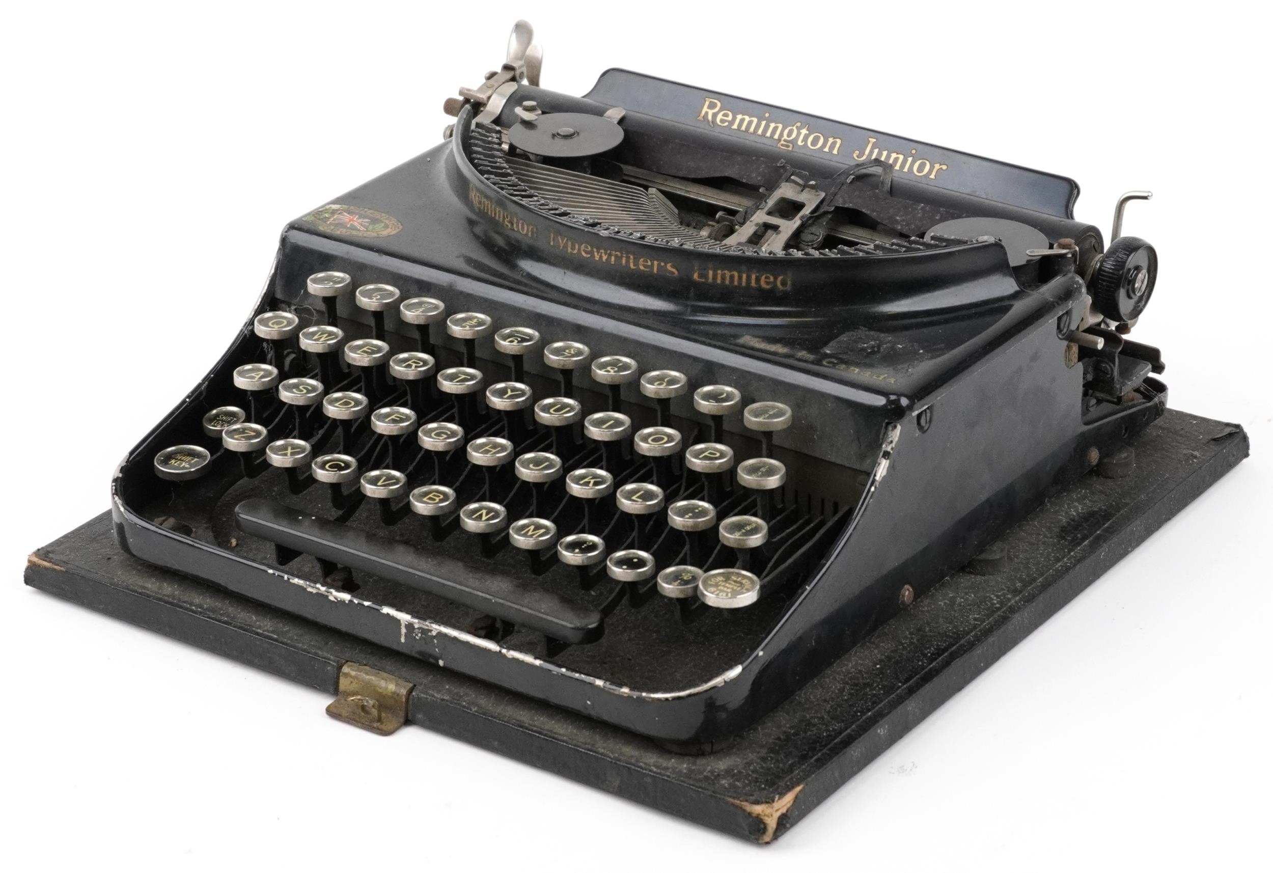 Vintage Remington portable typewriter with case - Bild 2 aus 5