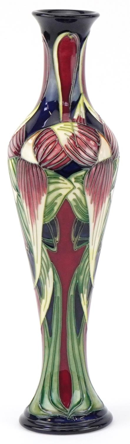 Large Moorcroft pottery vase hand painted and tubelined in the Trinity pattern, designed by Philip - Image 2 of 3