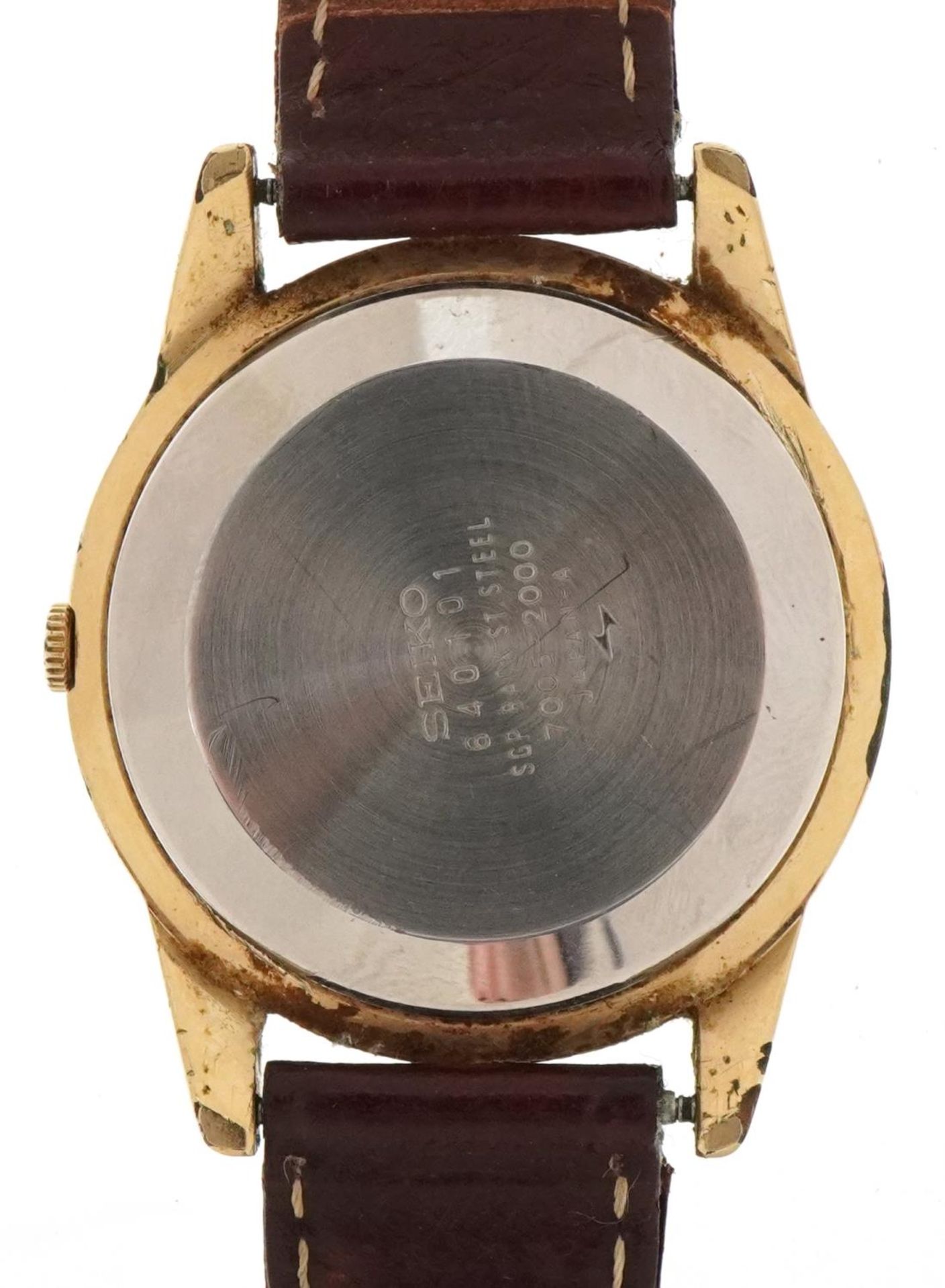 Seiko, gentlemen's Seiko automatic wristwatch having white dial with date aperture, model 7005-2000, - Bild 3 aus 4
