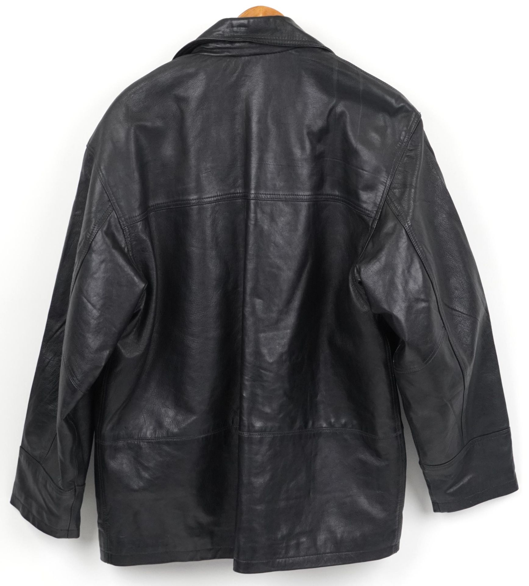 Gentlemen's Ironsides leather coat, size Medium - Image 3 of 3