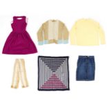 Ladies and gentlemen's designer clothing and accessories comprising Yves Saint Laurent, Jaeger,