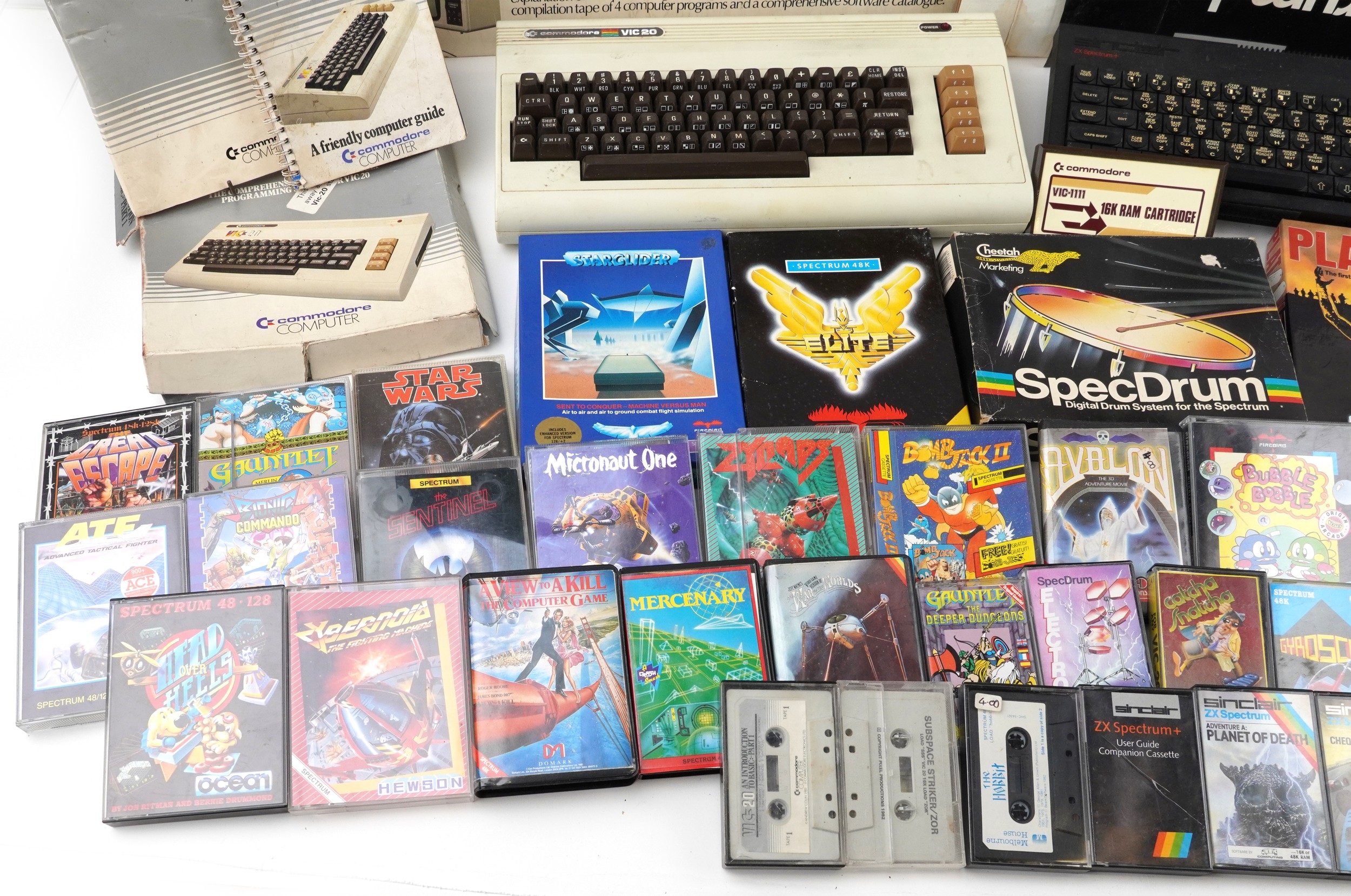 Commodore ZX Spectrum personal computer with accessories and games including 1530 Datasette unit - Bild 4 aus 5