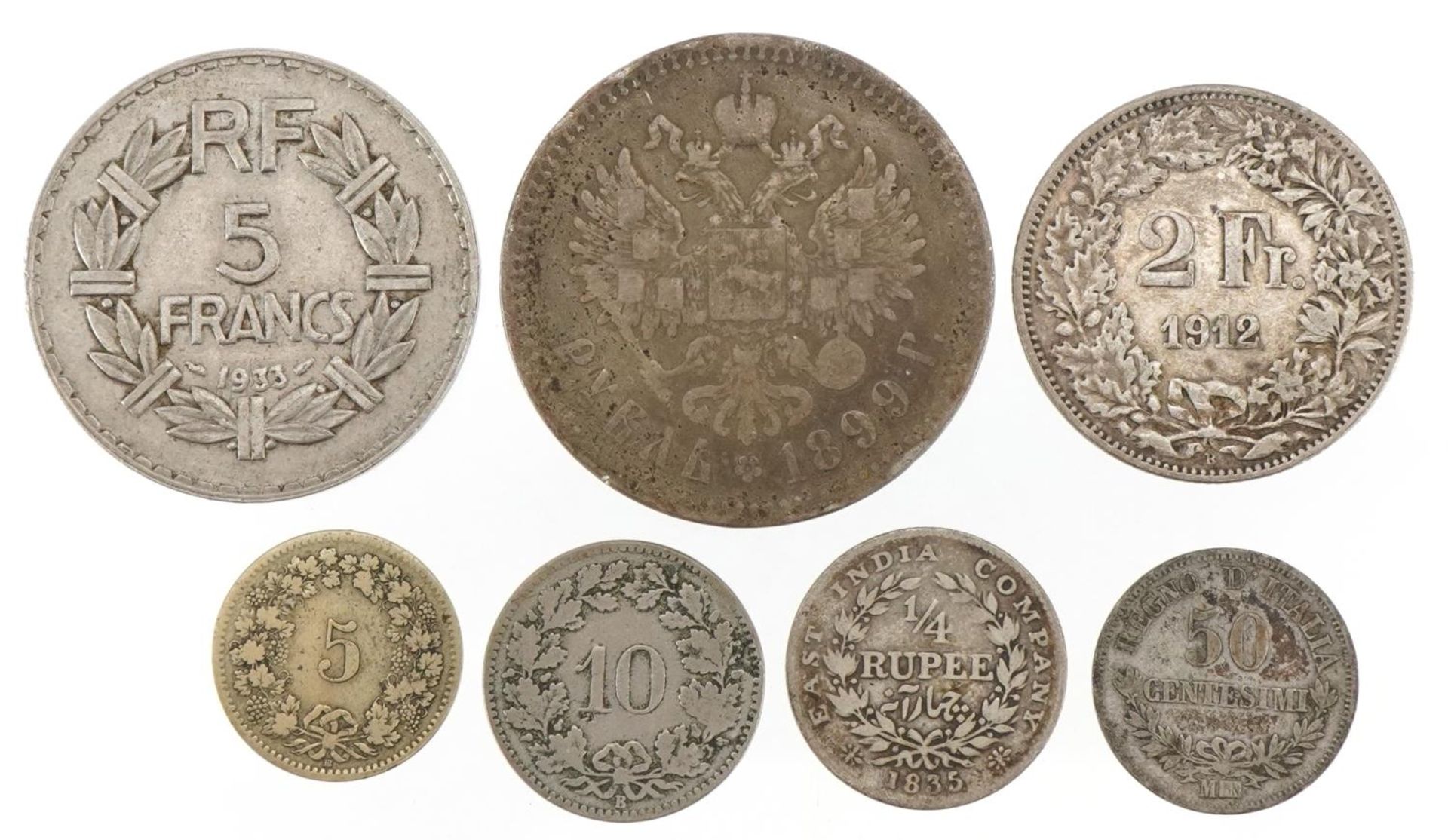 Coinage including France and Switzerland, some silver - Bild 4 aus 6