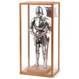 Russell & Taylor model of 1460 Milanese armour, edition number 27, housed in a display case, with