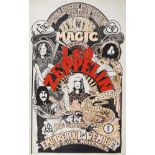 Vintage Electric Magic Concert billboard advertising poster featuring Led Zeppelin at the Empire