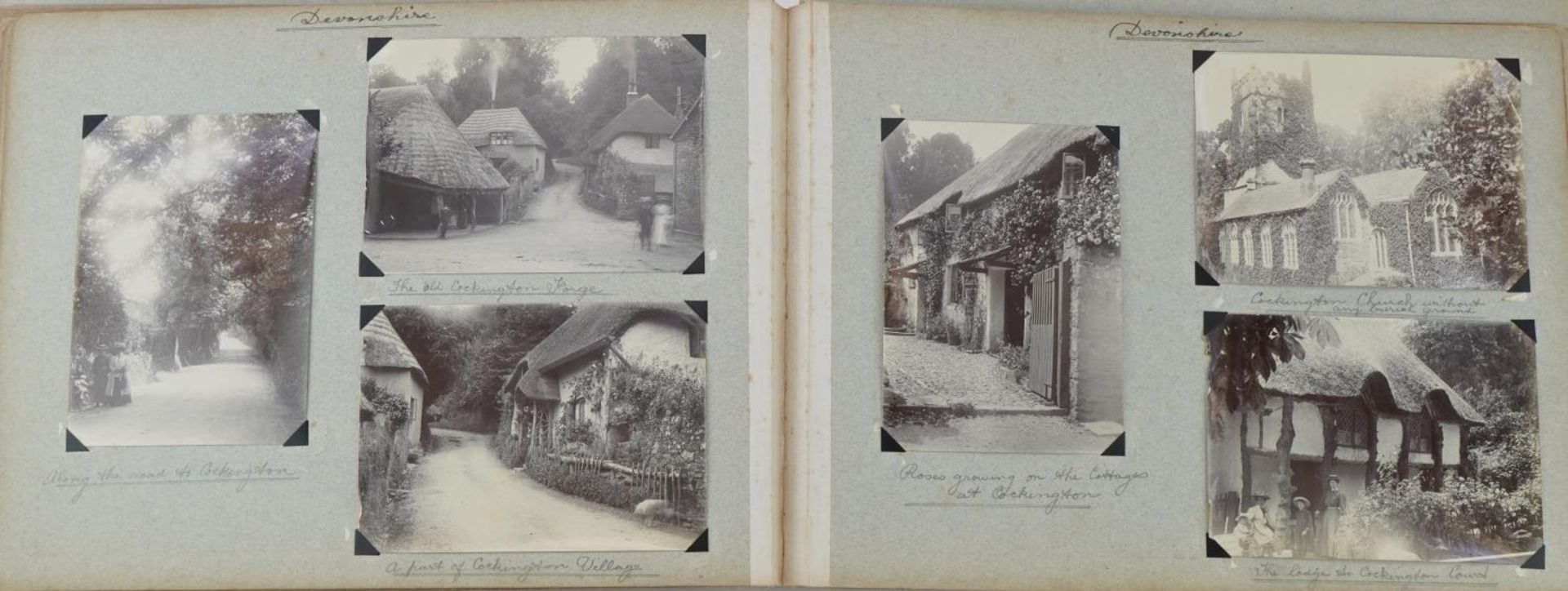 Early 20th century black and white photographs relating to the Isle of Man arranged in an album - Image 25 of 28