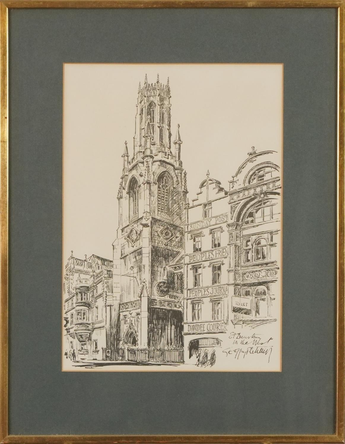 L S Fletcher - Eight prints of London scenes including St Lawrence Jewry, St Ethelburga within - Bild 29 aus 42