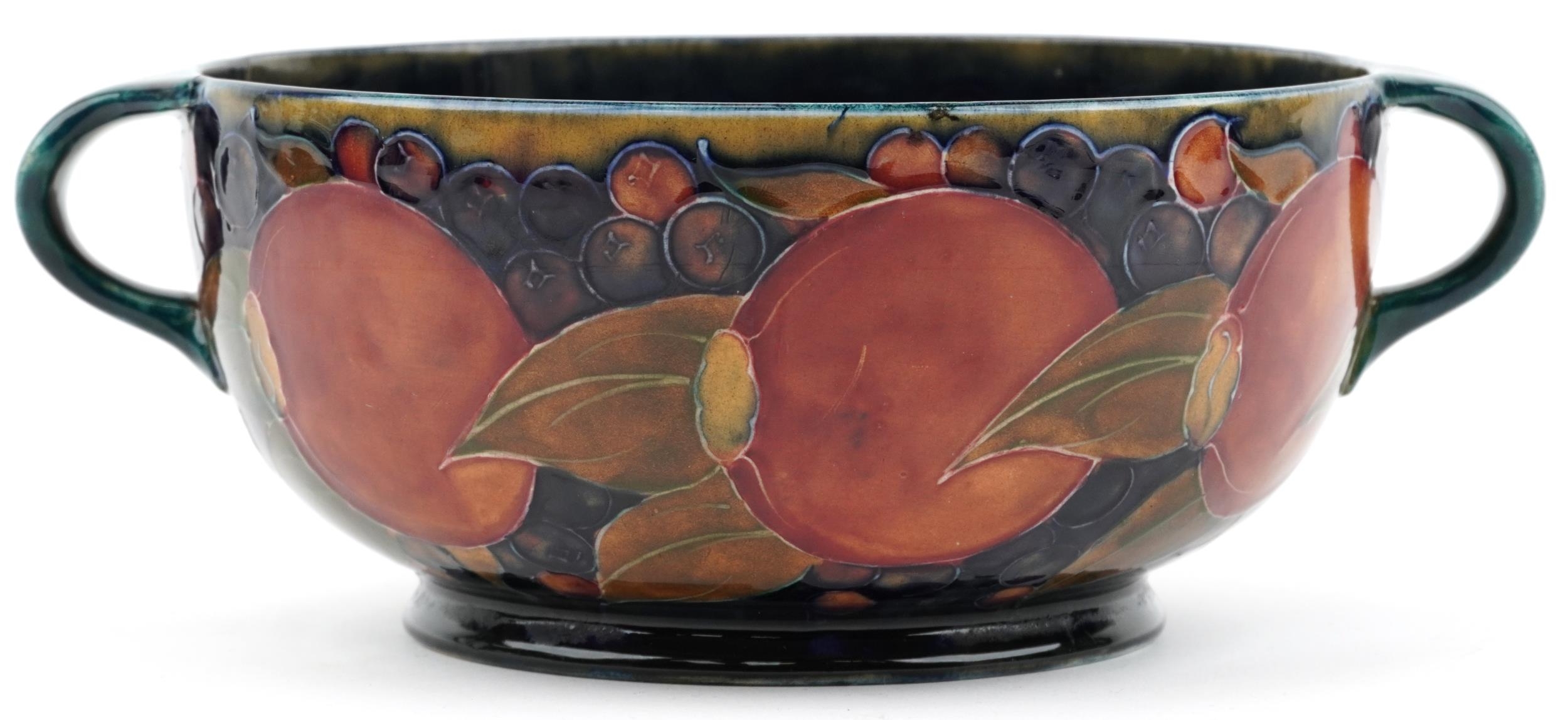 Moorcroft Pomegranate pattern fruit bowl, 28cm in diameter - Image 2 of 5