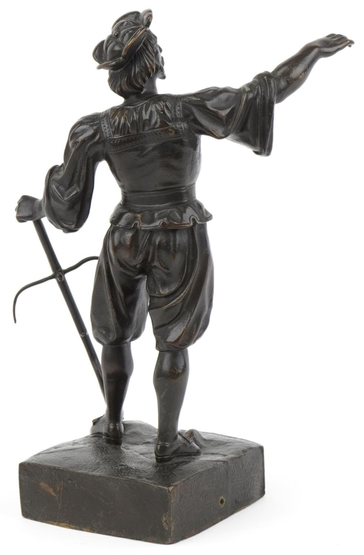Victorian bronze statue of a hunter possibly by Emile Louis Picault, 32cm high - Image 2 of 3
