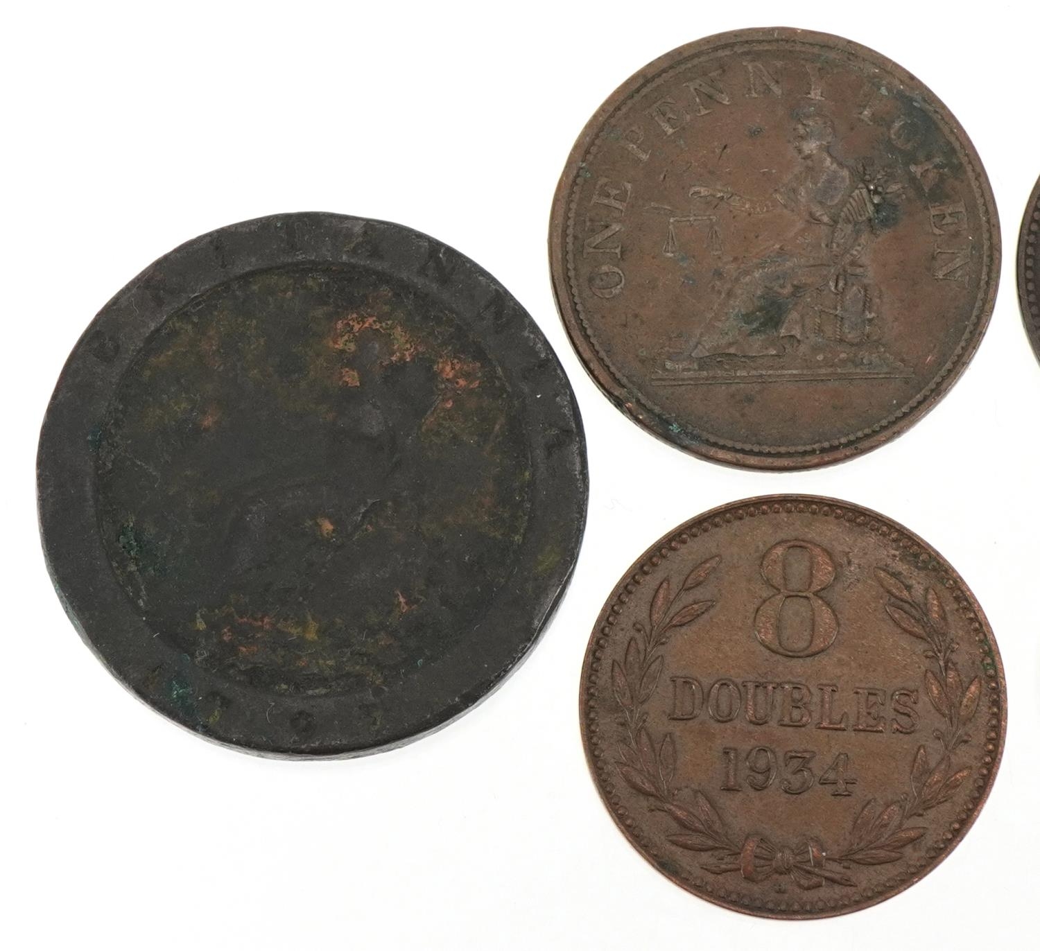 Copper coinage including George III 1797 two pence - Image 5 of 6