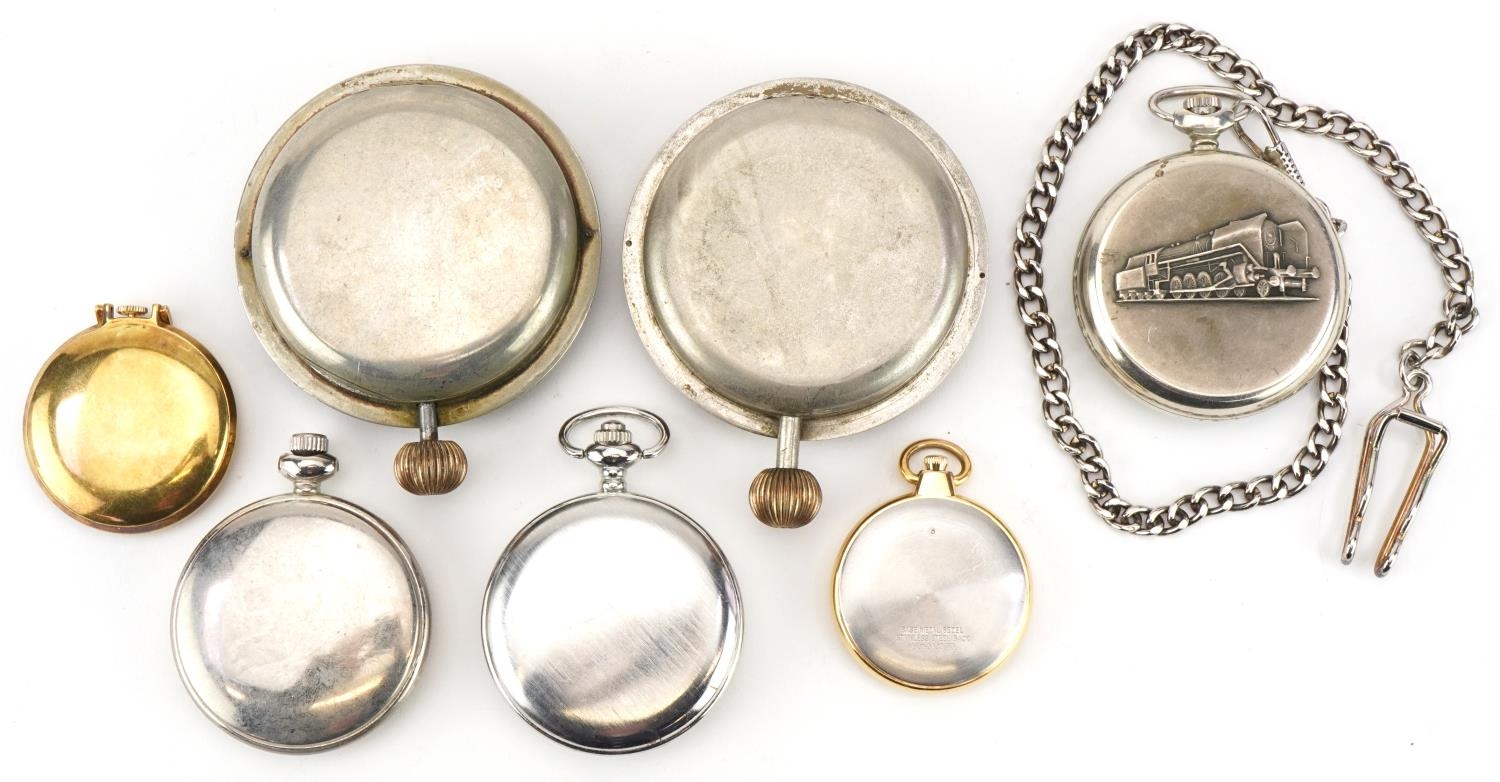 Vintage and later pocket watches and travel watches including Sekonda, Lorus and Ingersoll, the - Image 4 of 5